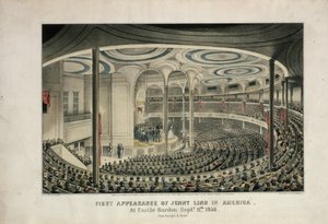 First Appearance of Jenny Lind in America at Castle Garden, September 11, 1850 by Nathaniel Currier